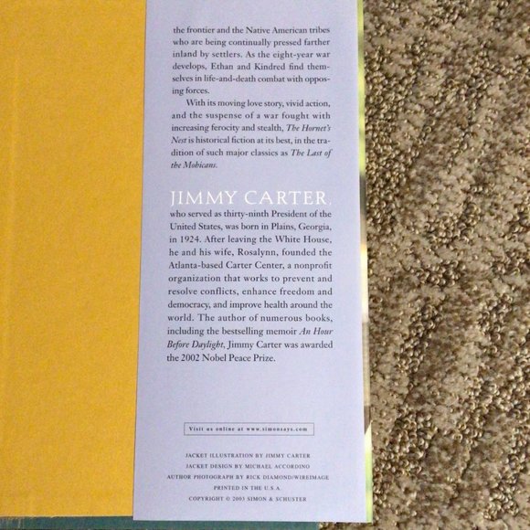 The Hornet's Nest. A Novel of the Revolutionary War by Jimmy Carter - Picture 8 of 10